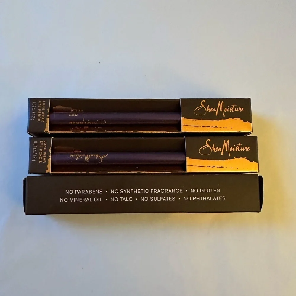 Lot of 3 - purple ultra smooth long wear eye pencil brand new Shea Moisture
